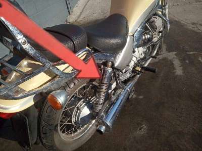 Recambio de amortiguador trasero derecho para guzzi nevada 2005-2007 nevada 750 referencia OEM IAM GU31550282  
