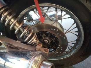 Recambio de disco de freno trasero para guzzi nevada 2005-2007 nevada 750 referencia OEM IAM GU31613381  