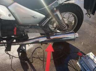 Recambio de tubo escape trasero para guzzi nevada 2005-2007 nevada 750 referencia OEM IAM GU31123060  