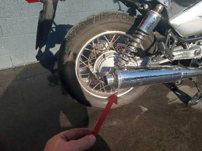 Recambio de tubo escape trasero para guzzi nevada 2005-2007 nevada 750 referencia OEM IAM GU31122960  