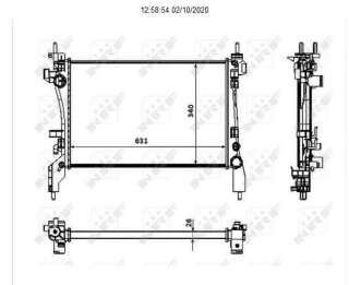 Recambio de radiador agua para peugeot bipper 2008- 1.3 16v hdi fap referencia OEM IAM 51780659 53934 