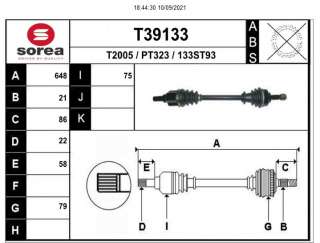 Recambio de transmision delantera izquierda para citroën c3 2009-2017 1.4 hdi referencia OEM IAM 96722385880 P1498 