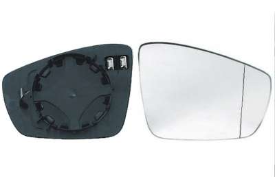 Recambio de cristal retrovisor derecho para volkswagen polo (6r1) 2009-2014 referencia OEM IAM 6R0857522F 1052347017 VG0237513