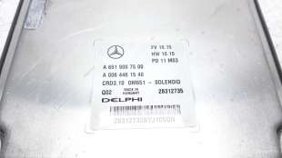 Recambio de centralita motor uce para mercedes-benz clase c (w204) lim. 2011-2014 2.1 cdi cat referencia OEM IAM A6519007500 A00 2