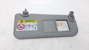 Recambio de parasol derecho para kia rio 2011-2016 1.2 cat referencia OEM IAM 852021W460DCM  