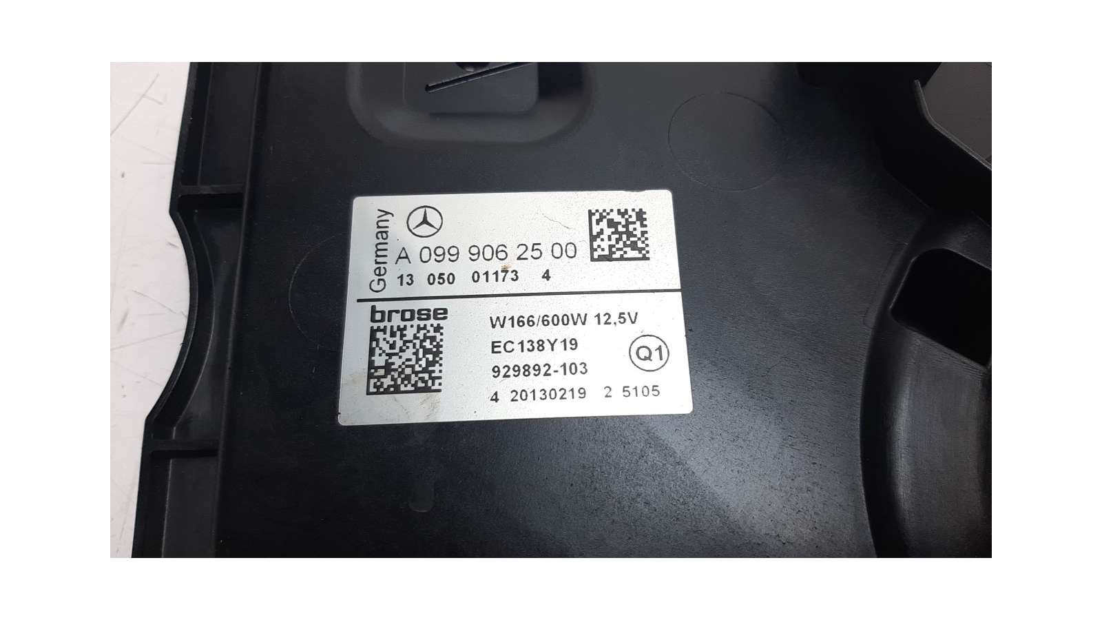 Recambio de electroventilador para mercedes-benz clase m (w166) 2011-2015 ml 350 bluetec (166.004) referencia OEM IAM A099906250 Recambio de electroventilador para mercedes-benz clase m (w166) 2011-2015 ml 350 bluetec (166.004) referencia OEM IAM A099906250