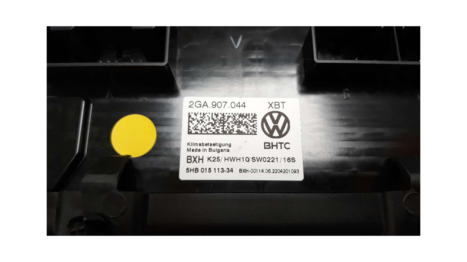 Recambio de mando climatizador para volkswagen t-roc 2017- 1.5 16v tsi act referencia OEM IAM 2GA907044   Recambio de mando climatizador para volkswagen t-roc 2017- 1.5 16v tsi act referencia OEM IAM 2GA907044