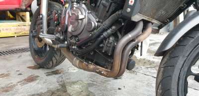 Recambio de colector escape para yamaha xsr 700 2015- referencia OEM IAM B34E47100000  