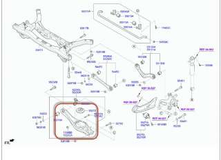 Recambio de brazo suspension inferior trasero izquierdo para kia niro 2016- referencia OEM IAM 55210G2100  
