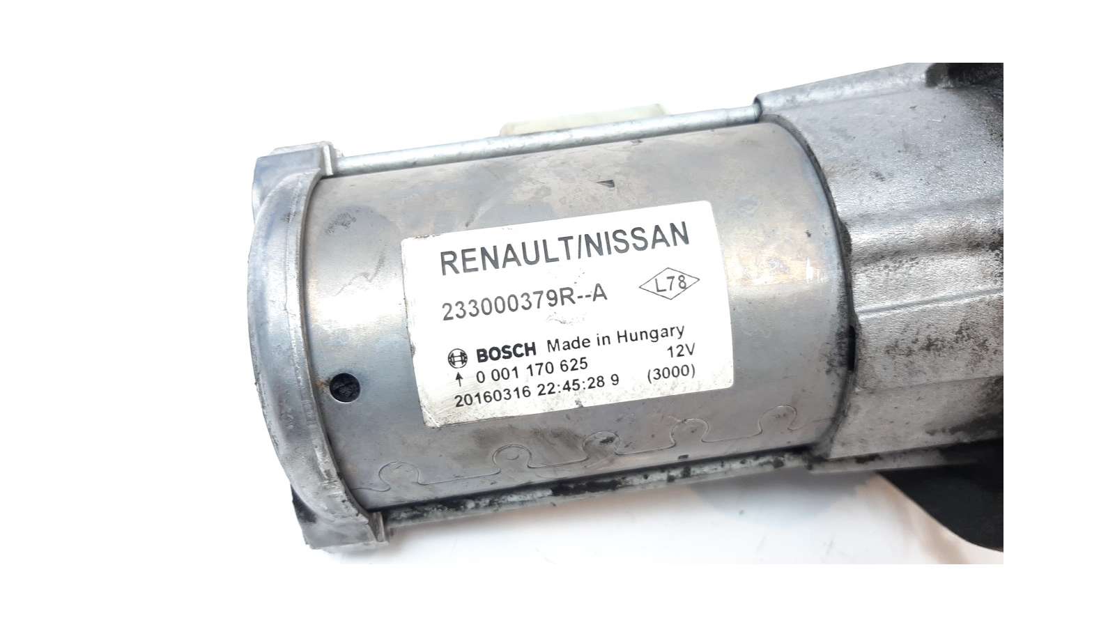 Recambio de motor arranque para nissan qashqai (j11) 2013- 1.5 turbodiesel cat referencia OEM IAM 233000379R  S71127 Recambio de motor arranque para nissan qashqai (j11) 2013- 1.5 turbodiesel cat referencia OEM IAM 233000379R  S71127