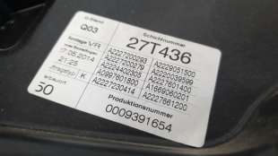 Recambio de elevalunas delantero derecho para mercedes-benz clase s (w222) lim. 2012- 3.0 cdi cat referencia OEM IAM A2227200279 2