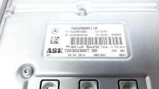 Recambio de sistema audio / radio cd para mercedes-benz clase s (w222) lim. 2012- 3.0 cdi cat referencia OEM IAM A2229005110 720 2