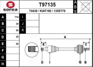 Recambio de transmision delantera izquierda para kia stonic (ybcuv) 2017- referencia OEM IAM 49500H8150 K1186 T97135