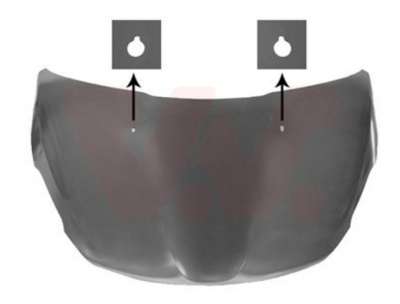 Recambio de capo para peugeot 208 2012-2019 referencia OEM IAM 9672998080 109174230 PG3263110