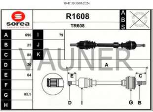 Recambio de transmision delantera izquierda para renault megane iv berlina 5p 2015- 1.2 tce energy referencia OEM IAM 391010195R 2