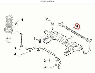 Recambio de puente delantero para fiat 500 l (330) 2012- 1.3 16v jtd cat referencia OEM IAM 51813260  