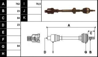 Recambio de transmision delantera derecha para dacia sandero 2012- 1.2 16v cat referencia OEM IAM 391000982R 213D1505 