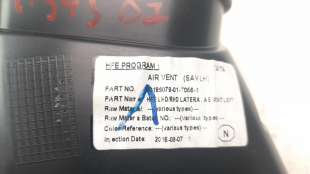 Recambio de rejilla aireadora para renault kadjar 2015- 1.5 dci diesel fap energy referencia OEM IAM 677614284R   2