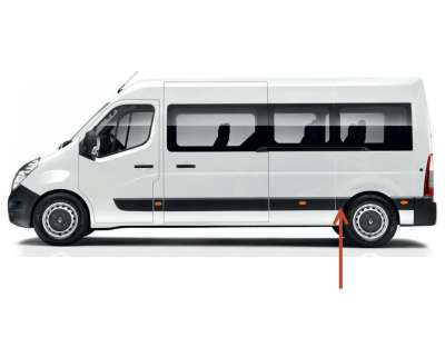 Recambio de moldura para renault master kasten 2010- referencia OEM IAM  107199288E 