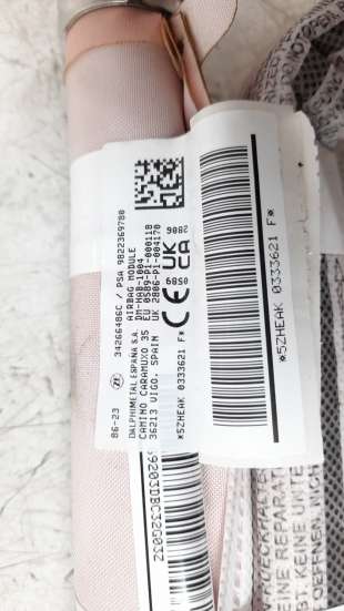 Recambio de airbag cortina delantero izquierdo para citroën c5 aircross 2018- 1.2 12v e-thp / puretech referencia OEM IAM 982236 2