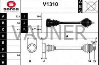 Recambio de transmision delantera izquierda para seat leon (5f1) 2012- 1.6 tdi referencia OEM IAM 1K0407271LB 213V1310 