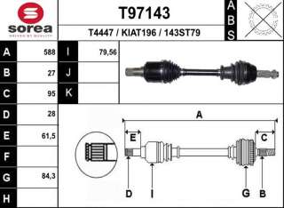 Recambio de transmision delantera izquierda para hyundai ioniq 2016- referencia OEM IAM 49500G2000 K1192 T97143