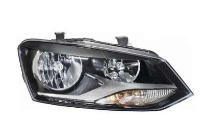 Recambio de faro derecho para volkswagen polo (6r1) 2009-2014 referencia OEM IAM 6R1941008F 10123471001 VG0234903