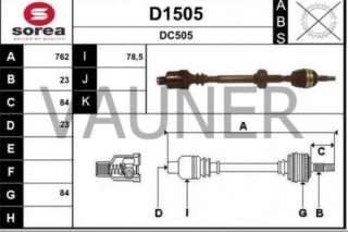 Recambio de transmision delantera derecha para dacia sandero 2012- basis referencia OEM IAM 391004298R  