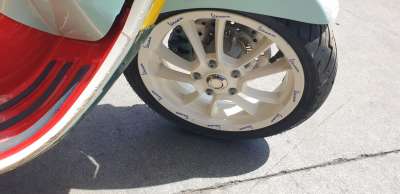 Recambio de llanta delantera para piaggio (vespa) vespa primavera 125 i-get 2016- referencia OEM IAM 1C003879R  