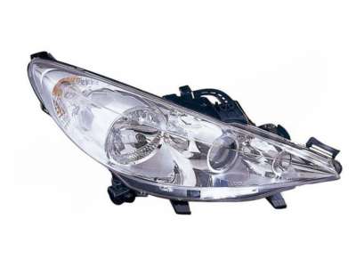 Recambio de faro derecho para peugeot 207 2006-2012 referencia OEM IAM 620696 10117271001 PG3204913