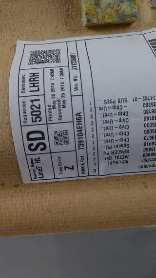Recambio de techo interior para nissan qashqai (j11) 2013- tekna referencia OEM IAM 739104EH6A  