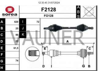 Recambio de transmision delantera izquierda para ford fiesta (cb1) 2008-2013 ghia referencia OEM IAM 1840169 F2128 