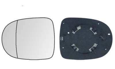 Recambio de cristal retrovisor izquierdo para renault clio iii 2005-2016 referencia OEM IAM 7701069554 1051987018 