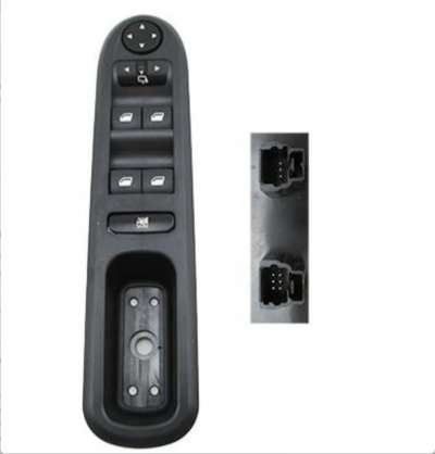 Recambio de mando elevalunas delantero izquierdo para peugeot 407 2004-2011 referencia OEM IAM 6554ER 106172492 IAF030007HQ