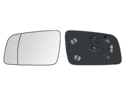 Recambio de cristal retrovisor izquierdo para opel astra g berlina 1998-2004 referencia OEM IAM 6428736 1051621020 OP0177514