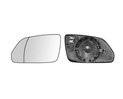 Recambio de cristal retrovisor izquierdo para volkswagen polo (9n3) 2005-2010 referencia OEM IAM 6Q0857521F 1052339118 VG0227514