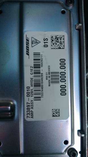 Recambio de amplificador de sonido para porsche cayenne (typ 92aa) 2009-2017 diesel referencia OEM IAM 7338970010  