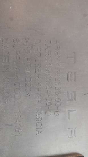 Recambio de cubrecarter para tesla model 3 (5yj3) 2017- ev awd referencia OEM IAM 158258300D   2