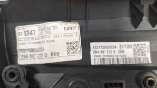 Recambio de guarnecido puerta trasera derecha para volkswagen t-roc 2017- advance style referencia OEM IAM 2GA867212  