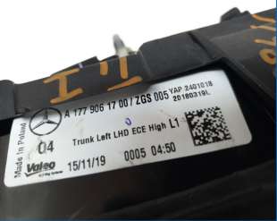 Recambio de piloto trasero izquierdo interior para mercedes-benz clase a (bm 177) 2018- a 200 (177.087) referencia OEM IAM A1779 2