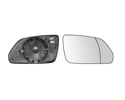 Recambio de cristal retrovisor derecho para volkswagen polo (9n3) 2005-2010 referencia OEM IAM 6Q0857522K 1052339117 VG0227513