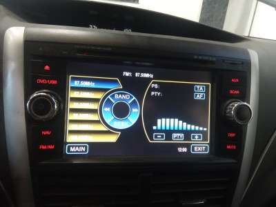 Recambio de pantalla multifuncion para subaru forester s12 2008-2013 executive referencia OEM IAM   