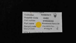 Recambio de juego tapizados / cartoneras para maserati ghibli 2013- s q4 referencia OEM IAM 6700248390  