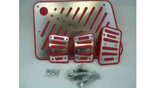 PEDAL ACELERADOR ACCESORIO UNIVERSAL - 1030767 / 8711293043842 - JUEGO DE PEDALES COCHE, COLOR ROJO-ALUMINIO. PEDAL PAD KIT ALUM