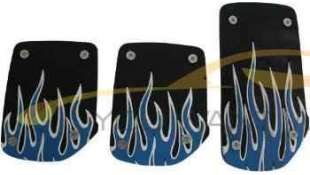 PEDAL ACELERADOR ACCESORIO UNIVERSAL - 1031404 / 8711293057962 - JUEGO DE CUBREPEDALES AZUL LLAMAS. PEDALSET BLUE FIRE. BRAND: C