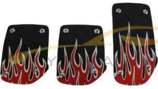 PEDAL ACELERADOR ACCESORIO UNIVERSAL - 1031406 / 8711293057955 - JUEGO DE CUBREPEDALES ROJO LLAMAS. PEDALSET RED FIRE. BRAND: CA