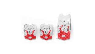 PEDAL ACELERADOR ACCESORIO UNIVERSAL - 1052239 / 8430046400243 - JUEGO DE 3 CUBREPEDALES METALICO ROJO TRIBAL. NUEVO. PEDALSET R