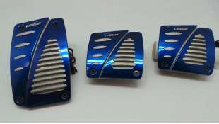 PEDAL ACELERADOR ACCESORIO UNIVERSAL - 1052248 / 8711293043651 - JUEGO DE 3 CUBREPEDALES METALICO AZUL SPORT. NUEVO. PEDALSET  B