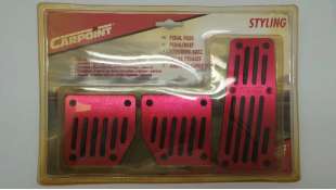 PEDAL ACELERADOR ACCESORIO UNIVERSAL - 1052258 / 8711293043552 - JUEGO DE 3 CUBREPEDALES METALICO PURPURA . NUEVO. PEDALSET PURP