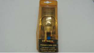 POMO PALANCA CAMBIO ACCESORIO UNIVERSAL - 1052325 / 8421779519319 - POMO METALICO LED AZUL,  NUEVO.BLUE LED METAL GEARSHIFT KNOB